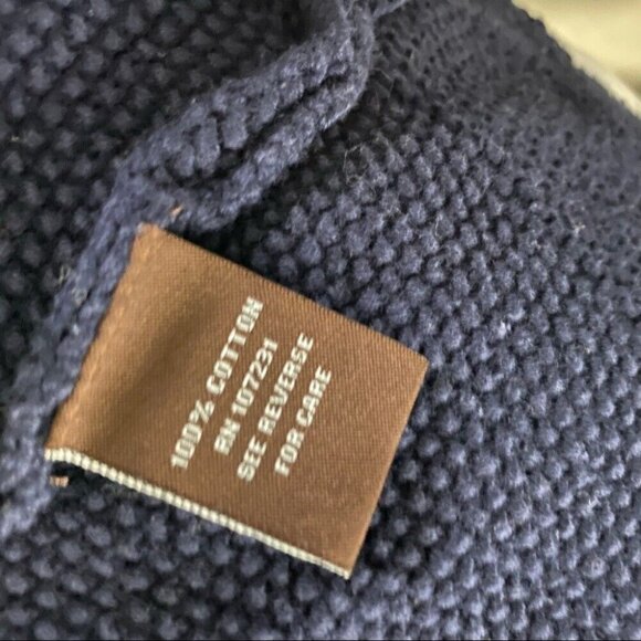 Adrienne Vittadini Women's Navy Blue Knit Mid-Length Cardigan Sweater‎ Med/C37 - Picture 6 of 8